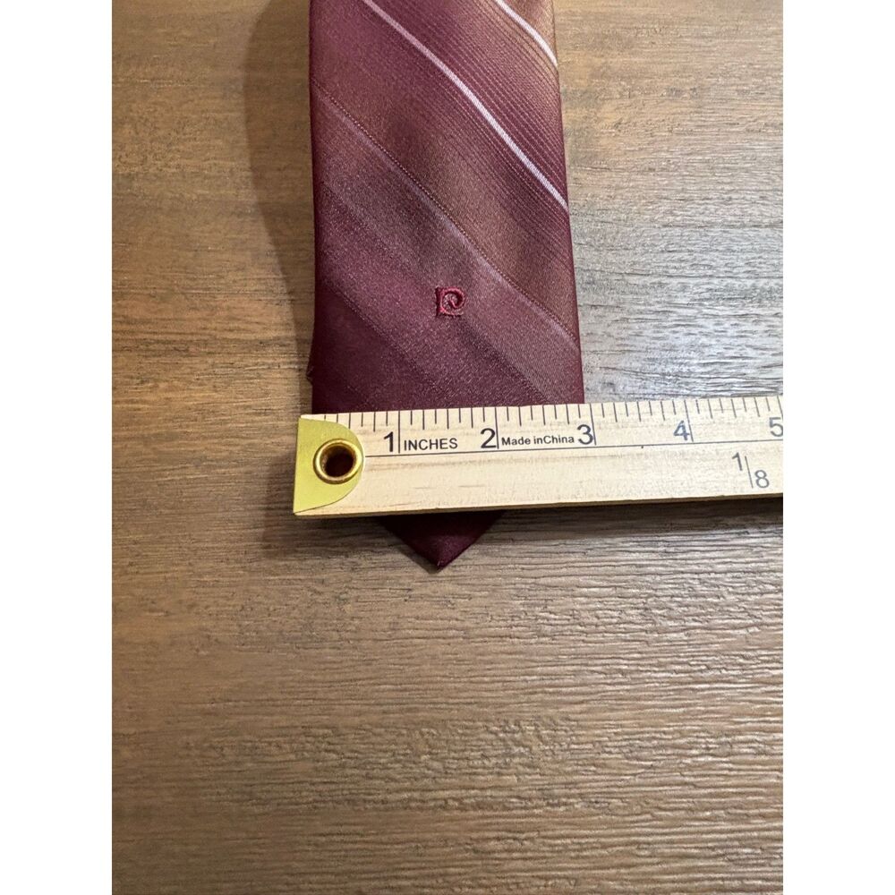 Vintage Pierre Cardin Lot of 3 Ties 3" Wide Striped Polyester Lazarus Pomeroy's - Picture 6 of 14